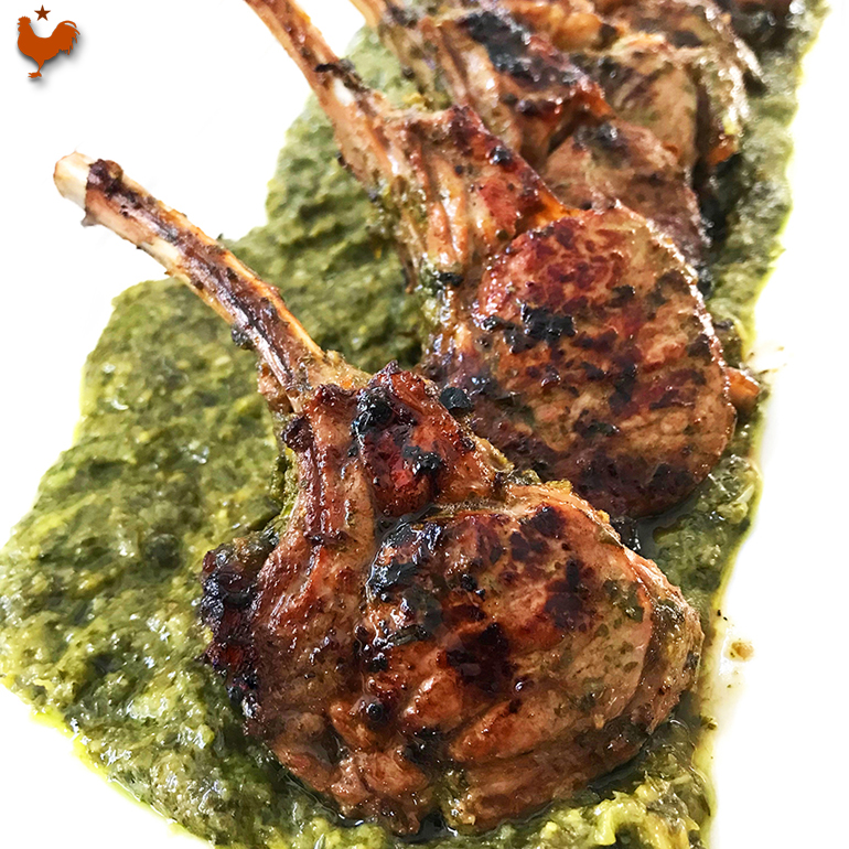 Ottolenghi’s Marinated Rack of Lamb with Cilantro and Honey