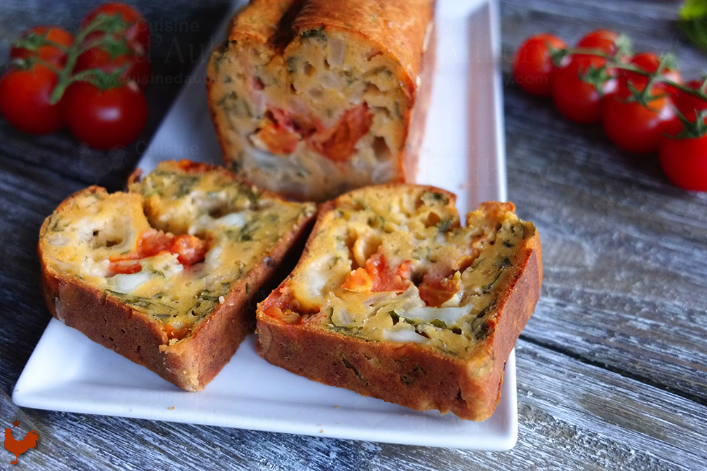 Le Cake Salé Italien de Vincenzo, Tomate Basilic Mozzarella (comme à Venise)