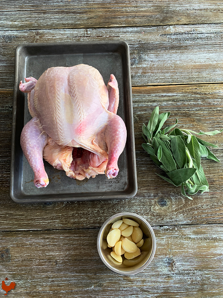 Le Poulet Rotisserie Ail Sauge (comme chez les Indiens de l’Ouest Américain)