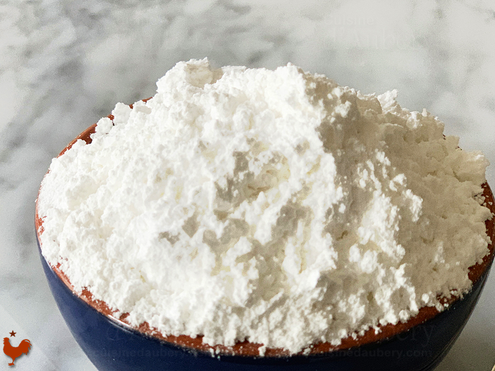 Le Sucre Neige Amylacé (‘amidonné’), sucre glace qui ne fond pas, de Christophe Michalak