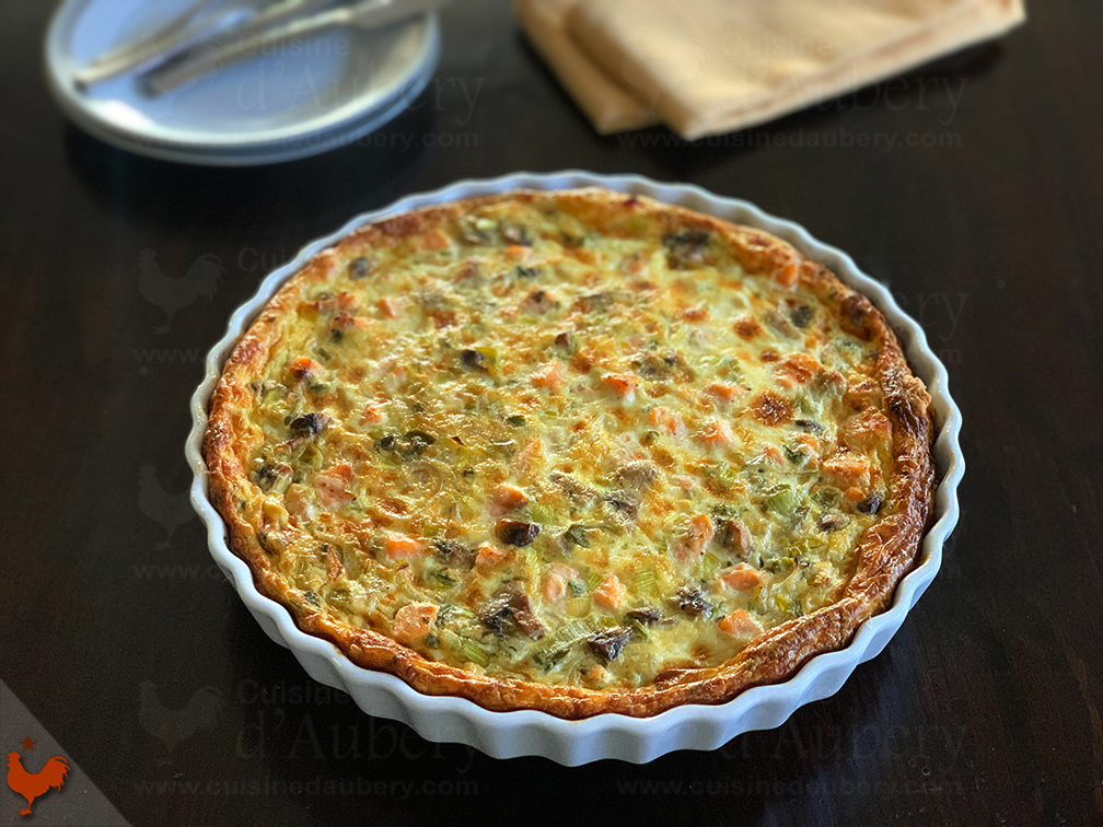 La Quiche Saumon Poireau de Madame d’Aubéry