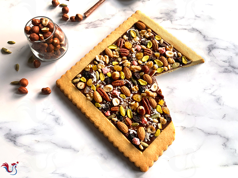Benoit Castel’s French Mendiant Tart (chocolate and nuts)
