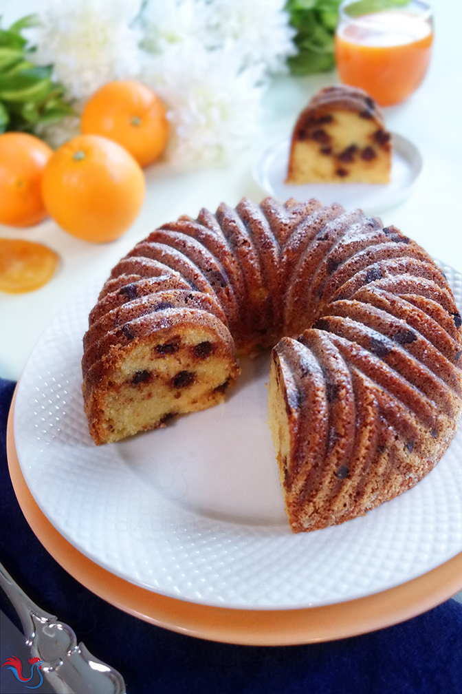 Le Cake Oranges Confites et Chocolat