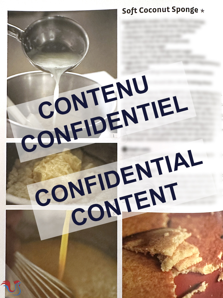 Le Biscuit Noix de Coco pour entremets de M.O.F Vincent Boué